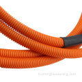 Slit corrugated sleeving corrugated electrical conduit